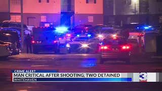 1 shot, 2 detained in shooting at Whitehaven complex