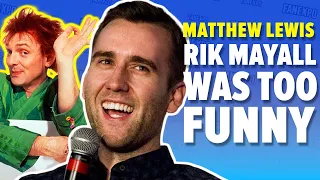 Matthew Lewis reveals Rik Mayall was too funny for Harry Potter!