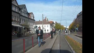 Осенний Эрфурт, Erfurt, Германия, трамвайчиком с севера ч-з центр на юг. Не луафАсра