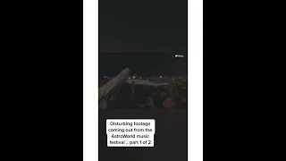 Disturbing footage coming from the Astroworld music festival!