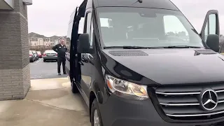 12 Passenger- Mercedes-Benz Sprinter Van 2022 Walk Through