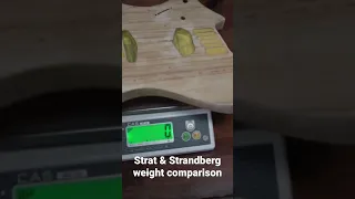 Strat & Strandberg weight comparison