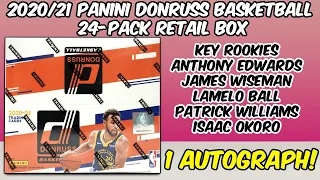2020-21 Panini Donruss Basketball 24-Pack Retail Box Review / One Autographs Per Box!