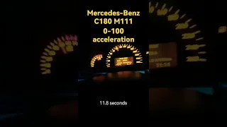 0-100 acceleration Mercedes-Benz C180 W203 M111 N/A #MercedesBenz