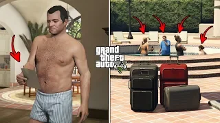 Where does Michael's family go when they leave him? (GTA 5)