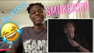 First Time Reaction to Bill Hicks!!! Reaction to Bill Hicks - How Many Smokers do we Have Tonight?