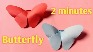 Easy Origami Butterfly In Only 2 minutes /Very simple DIY