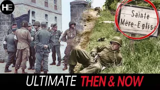 Ultimate Then & Now Compilation | Sainte-Mère-Église | D Day Normandy WW2