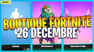 BOUTIQUE FORTNITE D'AUJOURD'HUI 26/12 , NOUVELLE DANSE SAVAGE