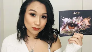 Bold eye look using the Marrakech palette from Klara Cosmetics