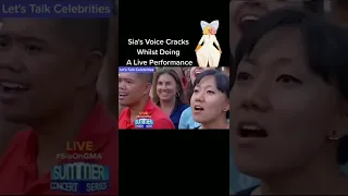 When sia's voice cracked during live performance|tiktok:letstalkcelebrities|#sia