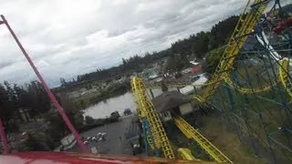 The Wild Thing front seat on-ride HD POV Wild Waves Enchanted Village