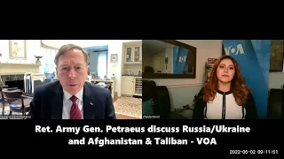 Ret. Army General David Petraeus on Ukraine/Rus- Afg & Taliban (English)