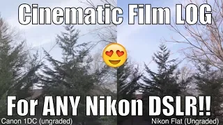 Custom LOG *Nikon* | Cinematic Film Look | Download Now! Better Than Sony A7iii!