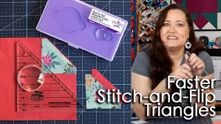 How to use the Folded Corner Clipper - make easy quilt triangles