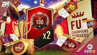 TOP 100 MONTHLY FUT CHAMPIONS REWARDS x2 ICONS AND 88 RED INFORMS! | FIFA 18 ULTIMATE TEAM