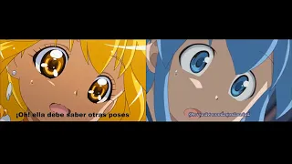 squid girl smile precure peace