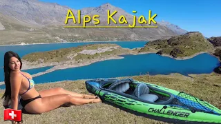 Kajak tour en los Alpes 🏔 Encontramos un bunker 😱 y un lago cristalino 💦