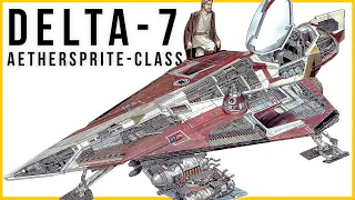 Delta-7 Jedi Starfighter Really Was "FORCE POWERED" | (Star Wars Ships)