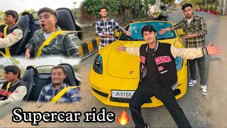 Driving supercar with friends for the first time, crazy reaction 😱