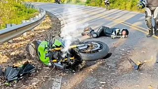 Riders Having a Really Bad Day - Unexpected and Crazy Motorcycle Moments - Ep.464