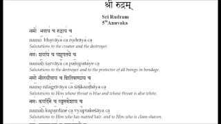 SRI RUDRAM 5th Anuvaka ( STRICTLY NOT FOR LEARNING.WHATSAPP NUMBER IN DESCRIPTIONS TO LEARN )