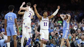 Full final 3 minutes from Kansas' comeback title over UNC