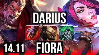 DARIUS vs FIORA (TOP) | Quadra, Legendary, 500+ games | BR Master | 14.11