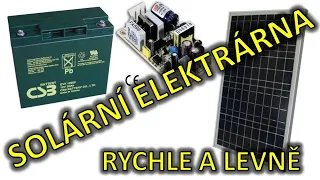 Stavba solární elektrárny do 15 minut