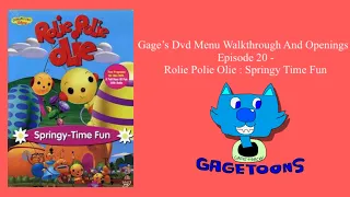 Gage’s Dvd Menu Walkthrough And Openings Ep 20 - Rolie Polie Olie Springy Time Fun (1.16K Subs)