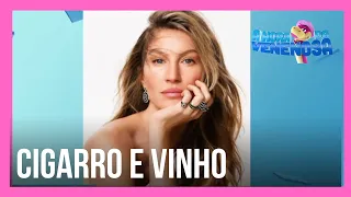 Gisele Bündchen revela que vivia à base de pizza, cigarros e vinho