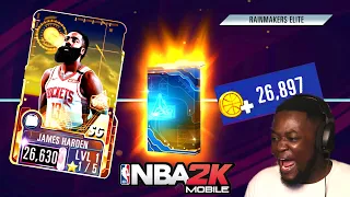 My FINAL NBA 2K Mobile Season 2 PACK OPENING!! 25,000 COINS! PINK DIAMOND James Harden!!