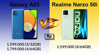 Samsung Galaxy A03 vs Realme Narzo 50i