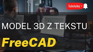 FreeCAD 0.20 Napis 3D - Każda litera z inna wysokością