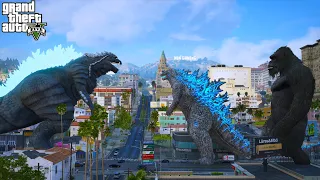 Godzilla Ultima vs Giant Godzilla and kong- GTA V Mods