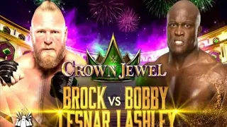 Brock Lesnar vs Bobby Lashley Full Match HD|WWE Crown👑Jewel5 November 2022Full Match