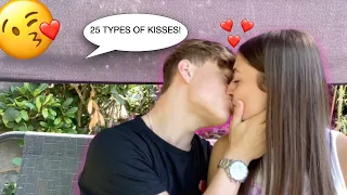 25 TYPES OF KISSES! *LEADING EACH OTHER ON*