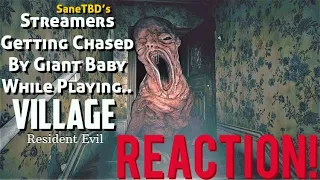 IT WAS A SCARY MOMENT!! Streamers Getting Chased By Giant Baby While Playing RE: Village Reaction!