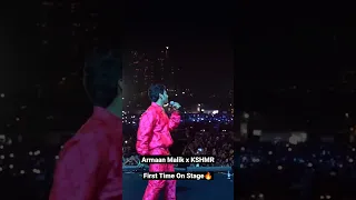 First time on stage🔥 AM x @KSHMRmusic #shorts #armaanmalik
