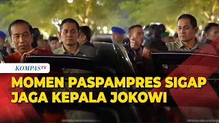 Momen Paspampres Sigap Jaga Kepala Jokowi Agar Tak Kepentok Mobil Usai Sapa Warga di Malioboro