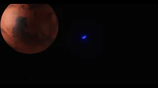 UFO FLYING OVER MARS | BLENDER | 3D ANIMATION | EEVEE