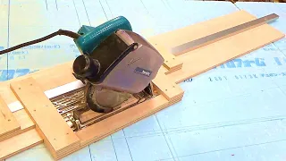 Making Circular Saw Guide Tracks for Long and Large Boards  || DIY Cutting Guide || Woodworking