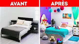 INCROYABLE TRANSFORMATION POUR UNE CHAMBRE || IDÉES COOLS POUR ORGANISER ET DÉCORER TA CHAMBRE