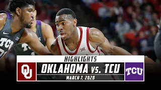 Oklahoma vs. TCU Basketball Highlights (2019-20) | Stadium