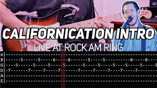 RHCP - Californication intro live at Rock am Ring (Guitar lesson with TAB)