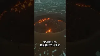 50年以上燃え続ける大穴(地獄の門)