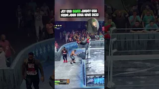 Jey Uso SAVES Jimmy Uso From John Cena! 😳 WWE 2K22 #shorts