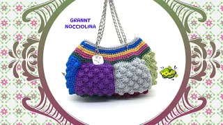 TUTORIAL BORSETTA GRANNY A PUNTO NOCCIOLINA 👛GRANNY STYLE👛TIZIANA VOLPE CROCHET 👛