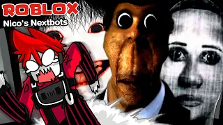 Roblox : Nico's Nextbots ฉันวิ่งหนีภาพสุดหลอน เกมมิ่ง !!!