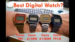 Best Digital Watch? Casio F91W/A158WE/A158W/Timex T80 Review